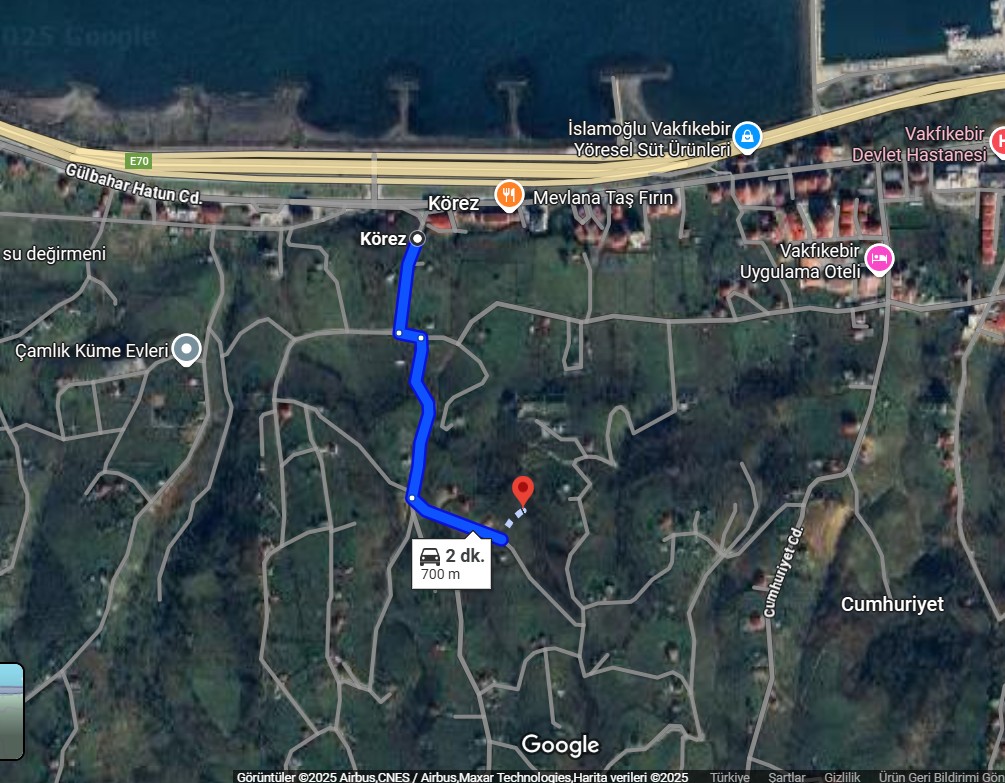 MABEL GAYRİMENKUL/ VAKFIKEBİR/ KÖREZ MAH 2.774 m2 MÜSTAKİL ARSA